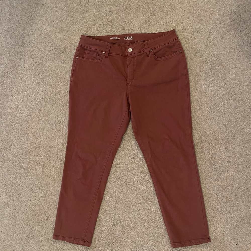 A.N.A Brown Ankle Cropped Jeans